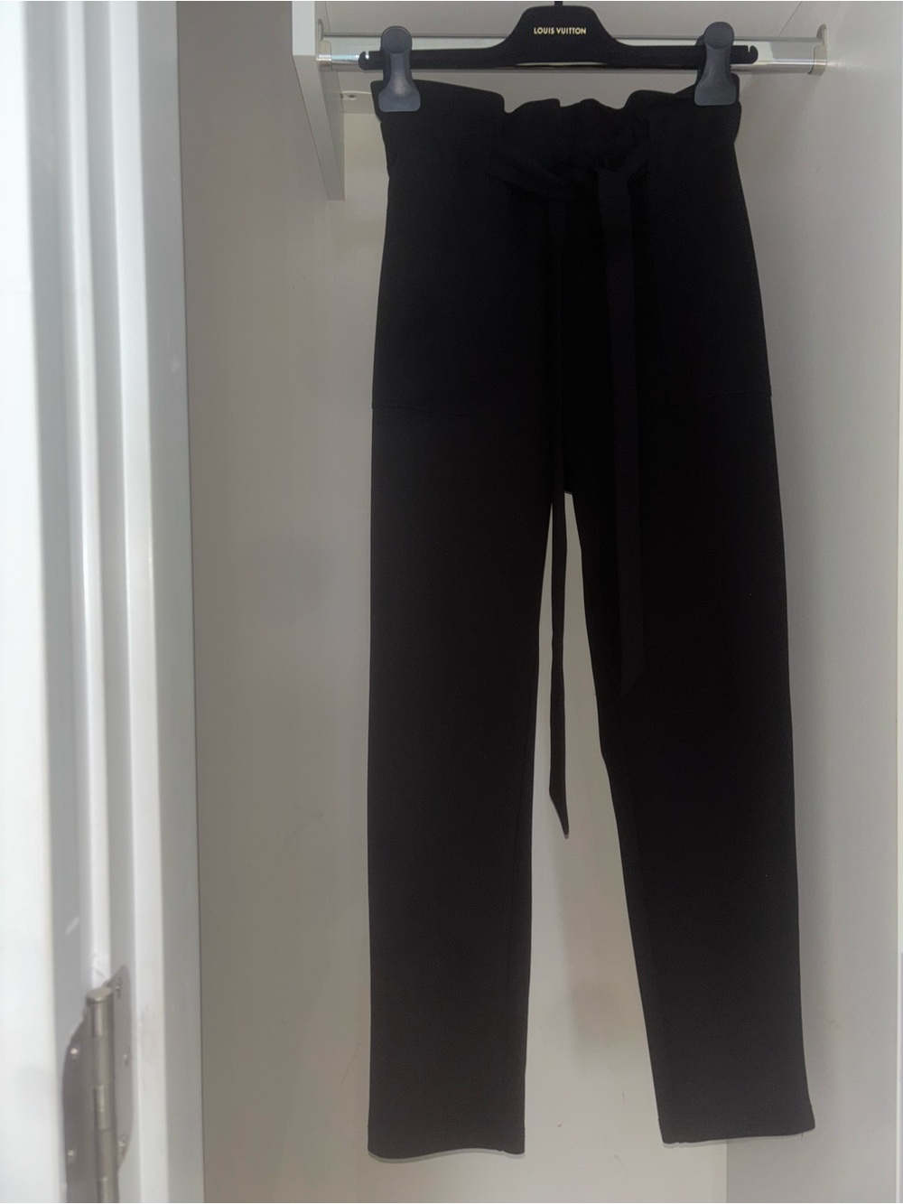 Tie Up Ruffled Trouser Pants Size Small with Pockets